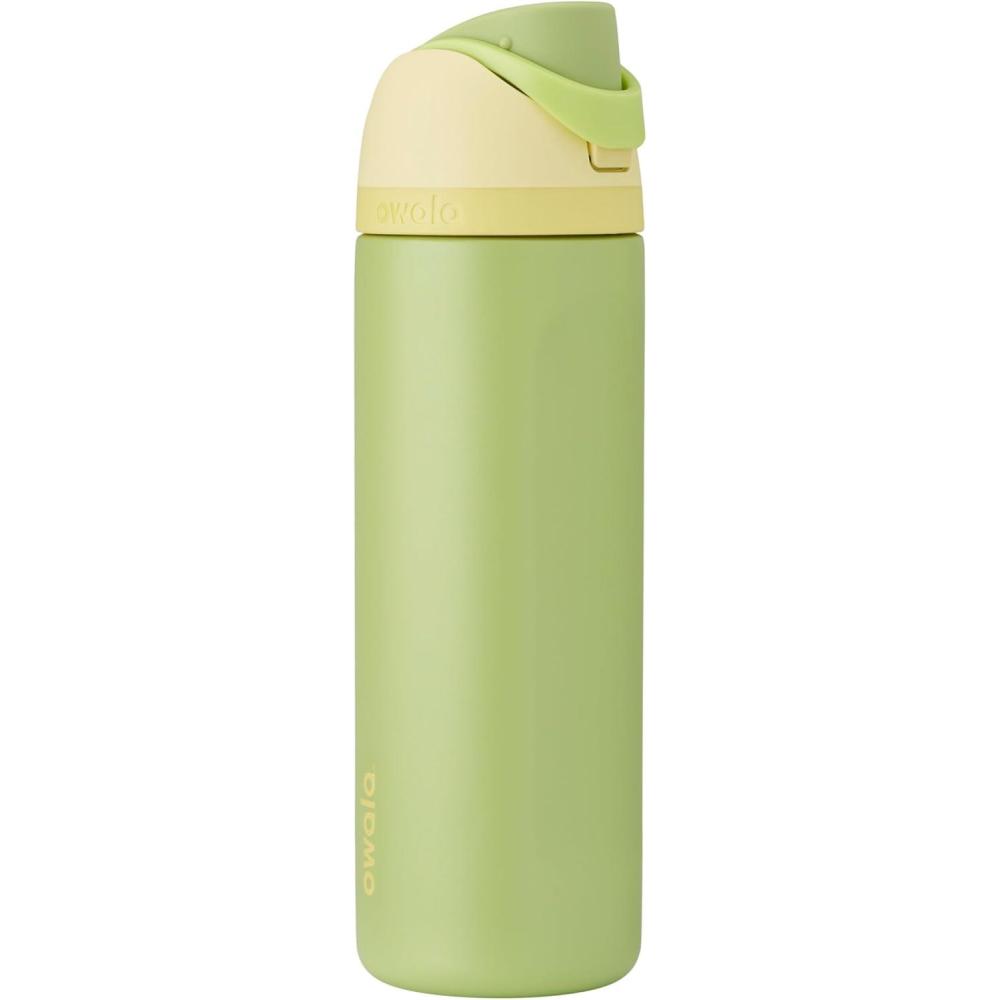 imageOwala Disney Princess FreeSip Insulated Stainless Steel Water Bottle with Straw for Sports and Travel BPAFree Sports Water Bottle 24 oz Tiana