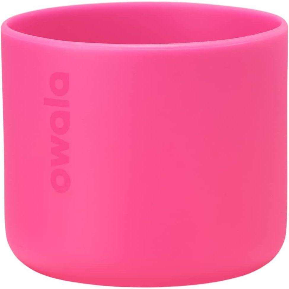 imageOwala Silicone Water Bottle Boot AntiSlip Protective Sleeve Cover for 24oz FreeSip Twist and Flip Stainless Steel Water Bottles AquaBright Pink