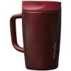 imageOwala SmoothSip Slider Stainless Steel Insulated Travel Mug 100 Leak Proof For Hot and Cold Drinks Travel Friendly with Sliding Lock Lid 12oz BPA Free Leak Proof PinkTan DaybreakBlack Cherry