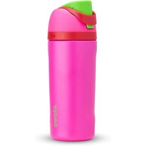 Owala FreeSip Insulated Stainless Steel Water Bottle with Straw, BPA-Free Sports Water Bottle, Great for Travel, 24 Oz, Black Cherry(All the Berries)