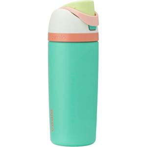Owala FreeSip Insulated Stainless Steel Water Bottle with Straw, BPA-Free Sports Water Bottle, Great for Travel, 24 Oz, Black Cherry(Crazy Chameleon)
