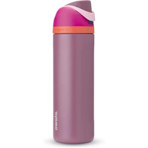Owala FreeSip Insulated Stainless Steel Water Bottle with Straw, BPA-Free Sports Water Bottle, Great for Travel, 24 Oz, Black Cherry(Crown Jewel)