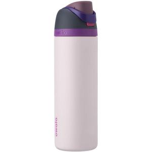Owala FreeSip Insulated Stainless Steel Water Bottle with Straw, BPA-Free Sports Water Bottle, Great for Travel, 24 Oz, Black Cherry(Dreamy Field)