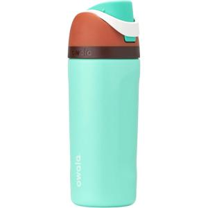 Owala FreeSip Insulated Stainless Steel Water Bottle with Straw, BPA-Free Sports Water Bottle, Great for Travel, 24 Oz, Black Cherry(Mint Chocolate)