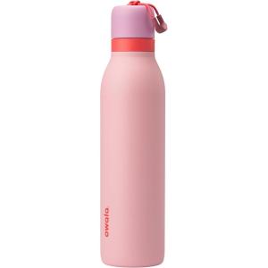 Owala FreeSip Twist Insulated Stainless Steel Water Bottle with Straw for Sports and Travel, BPA-Free, 24-oz, Angel Food Cake(Angel Food Cake)