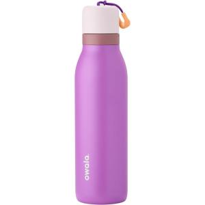 Owala FreeSip Twist Insulated Stainless Steel Water Bottle with Straw for Sports and Travel, BPA-Free, 24-oz, Blue Blue Jay(California Grapevine)