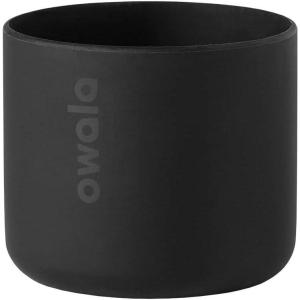 Owala Silicone Water Bottle Boot, Anti-Slip Protective Sleeve Cover for 24-oz FreeSip, Twist, and Flip Stainless Steel Water Bottles, Aqua(Black)